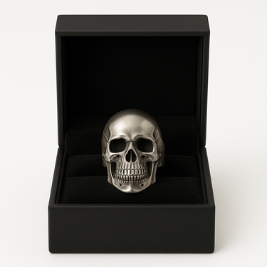 950 Silver Skull Ring